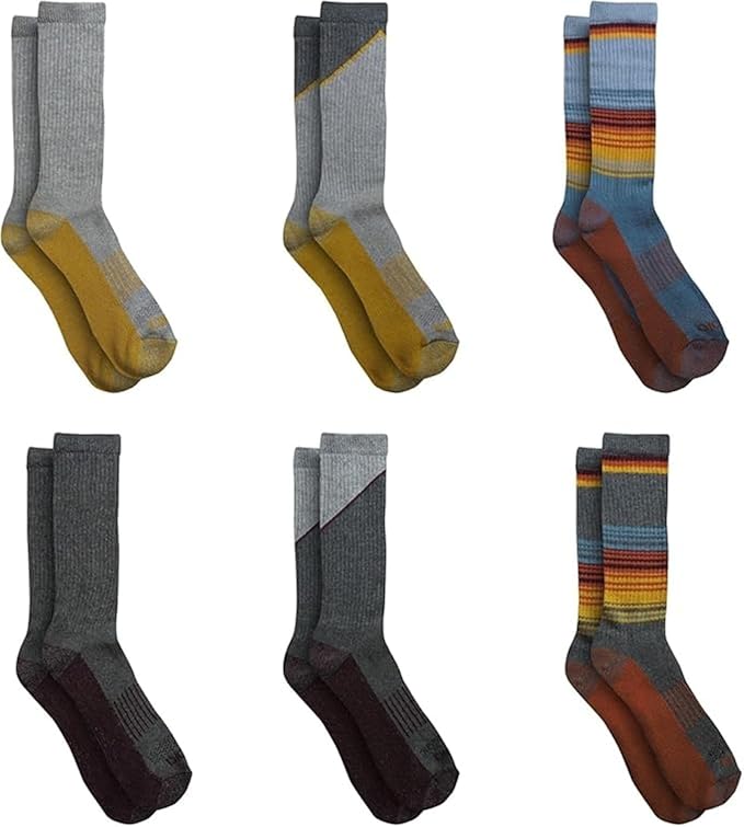 Dickies Men's Dri-Tech Original Moisture Control Crew Socks, Available in M-XXL (6, 12, 18 Pairs)
