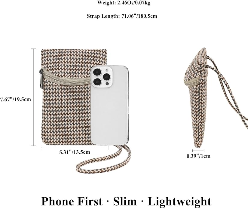 Small Crossbody Women Cell Phone Purse Wallet Bag With Shoulder Strap