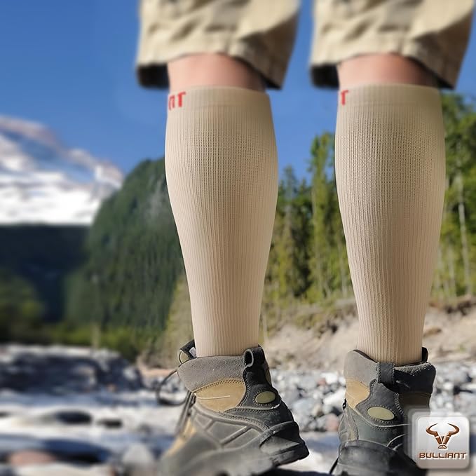 BULLIANT Compression Socks 3Pairs-15-20mmHg Circulation Support Men Women Hiking Sports Recovery-Upgraded Wicking Tech