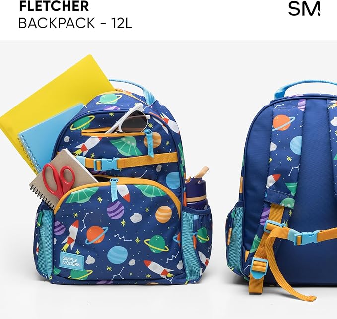 Simple Modern Medium Nickelodeon Viacom Kids Backpack for School Girls and Boys | Kindergarten Elementary Toddler Backpack | Fletcher Collection | Kids - 15" tall | Paw Patrol Adventures
