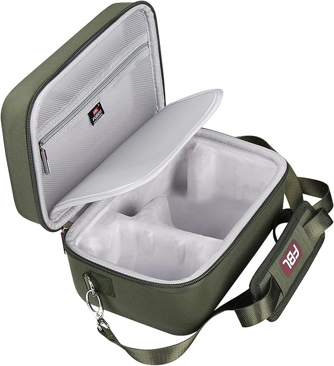 FBLFOBELI EVA Travel Storage Case for Canon EOS Rebel T7 / T8i / T5 / R50 / R100 DSLR Camera with 18-55mm Lens, Camera Protective Waterproof Carrying Bag (Case Only) (Army Green)