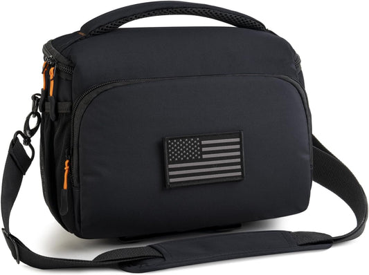 Camera Lens Bags & Cases, Camera Bag Protective Covers Photography Shoulder Bag Compatible for Nikon, Canon, Sony DSL/SLR/Mirrorless Equipment Travel Waterproof (Black)