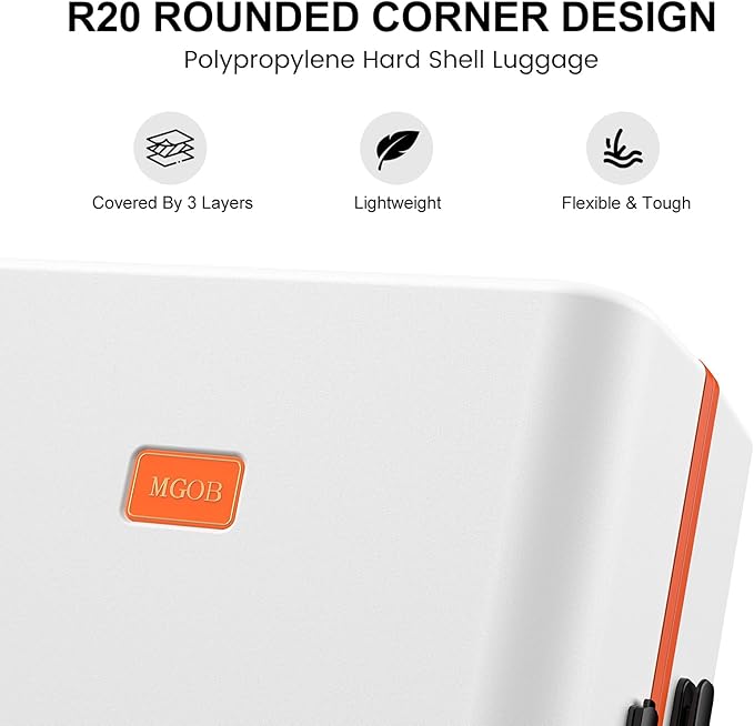 20 Inch Carry-on Luggage Zipperless for Women, Hardside Rolling Suitcase with Spinner Wheels & TSA Lock,PC Lightweight Carry on Luggage Airline Approved 22x14x9 Hard Case