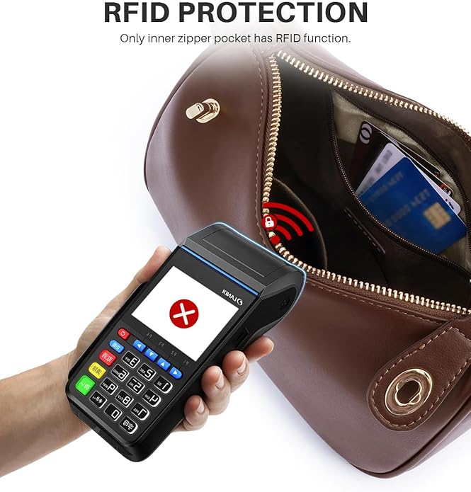 CHOLISS Shoulder Bag for Women, RFID Anti-Theft Crossbody Bags for Women, Vegan Leather Purse Handbags with Zipper Closure