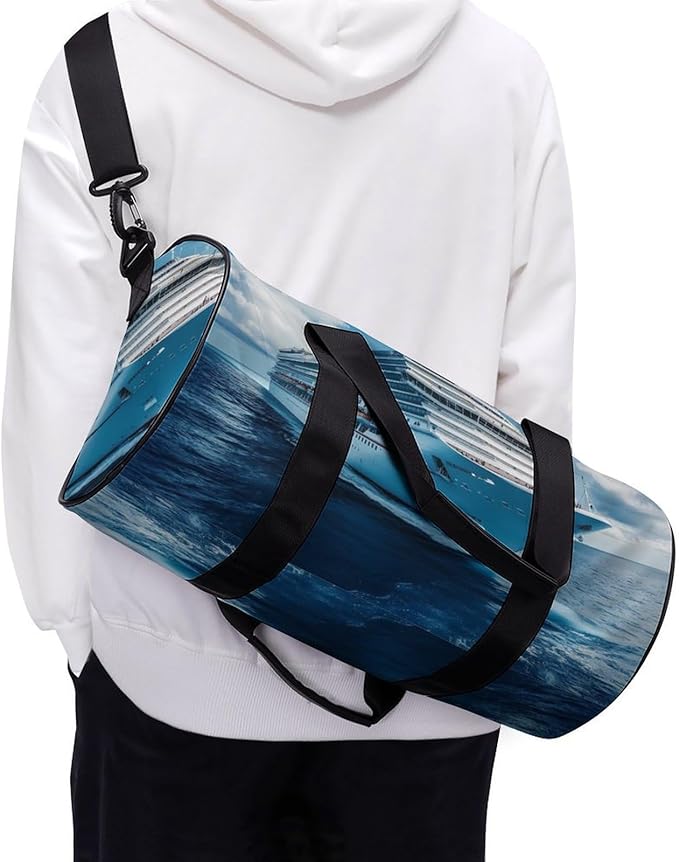 Big Carnival-Cruise Ship Gym Bag Travel Duffel Bag Lightweight Carry On Bags Weekender Bags for Women Men