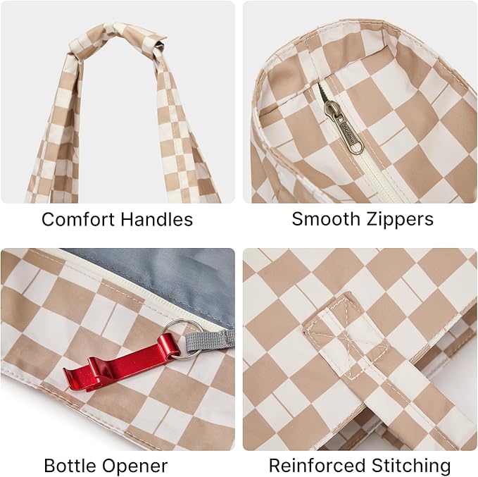 G4Free XL Beach Bag Waterproof Sandproof, Large Foldable Beach Tote with Zipper for Women, Pool Travel Swim Grocery Tote Bag