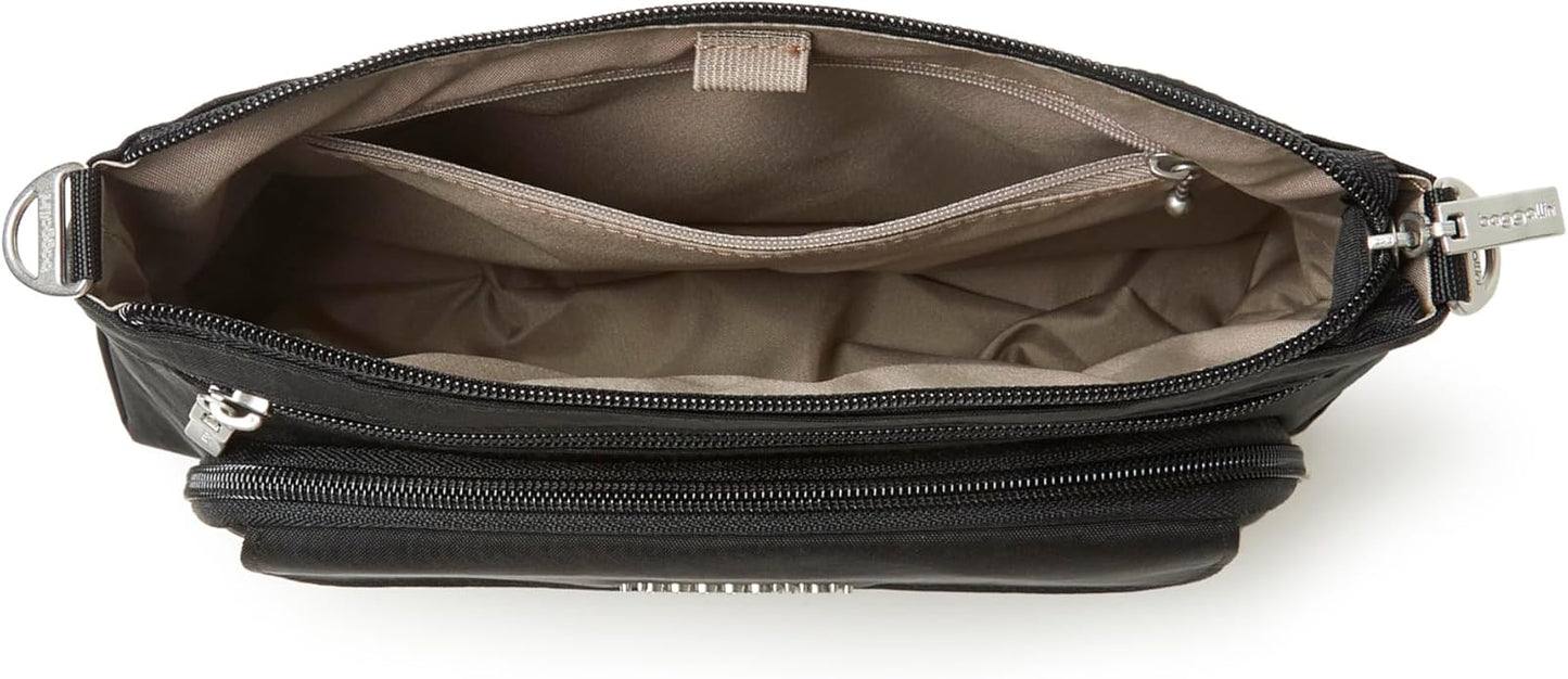 Baggallini Original Everyday 11x7.5 Crossbody Bags Rfid Protected Lightweight Nylon Zippered Travel Purse