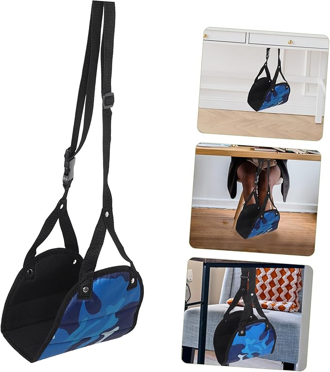 HOMSFOU 1set Ergonomic Airplane Footrest Travel Foot Hammock Comfortable Foot Pad for Flights