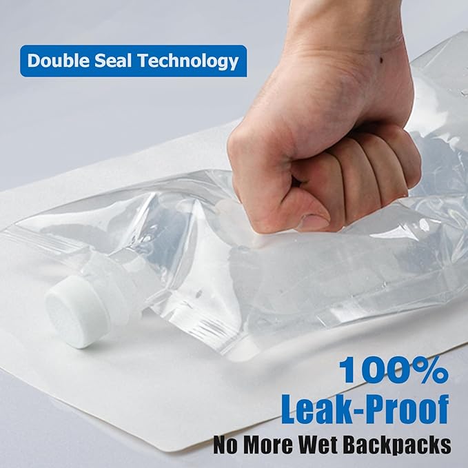 1L Collapsible Water Bottle, 3-Pack Ultralight - 32oz Large Capacity with Measurement Scale, BPA-Free, Ideal for Hiking and Travel, Durable and Leak-Proof Design for Easy Hydration Anywhere