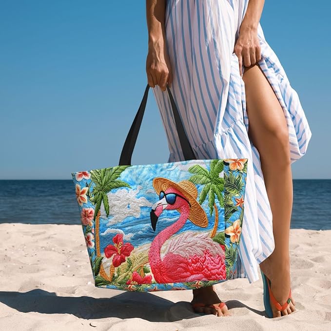 Extra Large Beach Bags For Women, Waterproof Beach Totes Bags For Women, Lightweight Foldable Pool Bag With Zipper