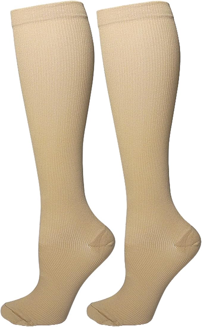 Bestjybt Compression Socks for Women & Men Circulation 15-20 mmHg Support Socks for Athletic Running Cycling