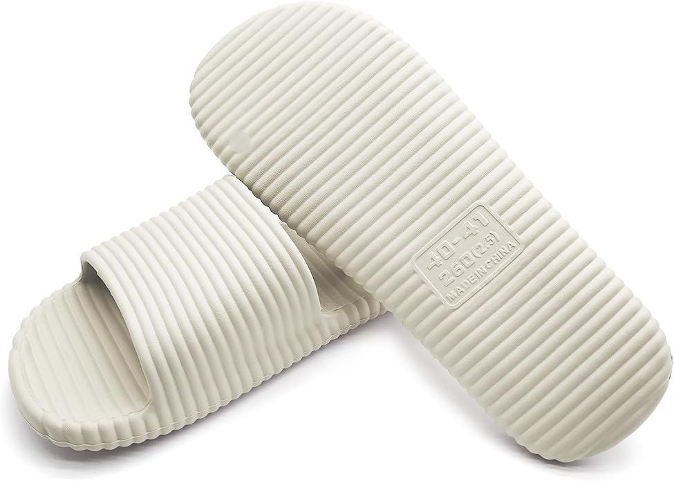 Quick Drying Shower Slippers For Women And Men Lightweight Open-toe EVA Non-Slip Slides Sandals Indoor And Outdoor Slipper For Bathroom,Spa,Pool,Gym,Beach