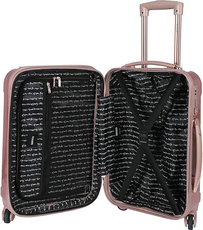 kensie 20" "Alma" Carry-On TSA-Lock Spinner Luggage