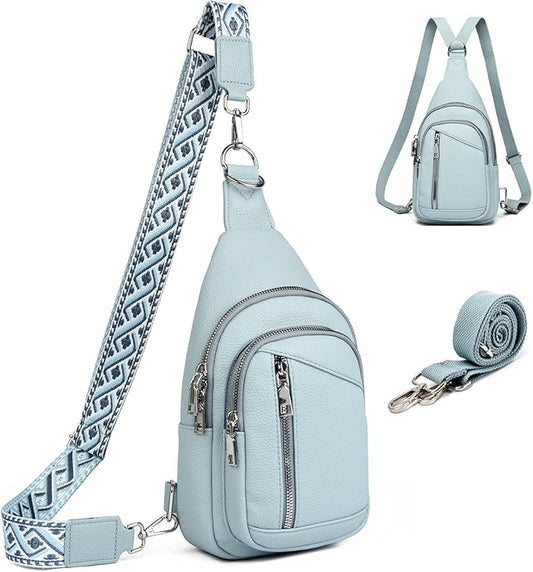 MYHOZEE Small Diaper Bag Crossbody Sling Purse for Women - 2 in 1 Leather Backpack with 2 Straps for Short Trips Work Daily | Mini diaper bag, Instant Wipes pocket, Adjustable Straps, Credit card slot, Moms and dads, Reusable Wipe pouchs