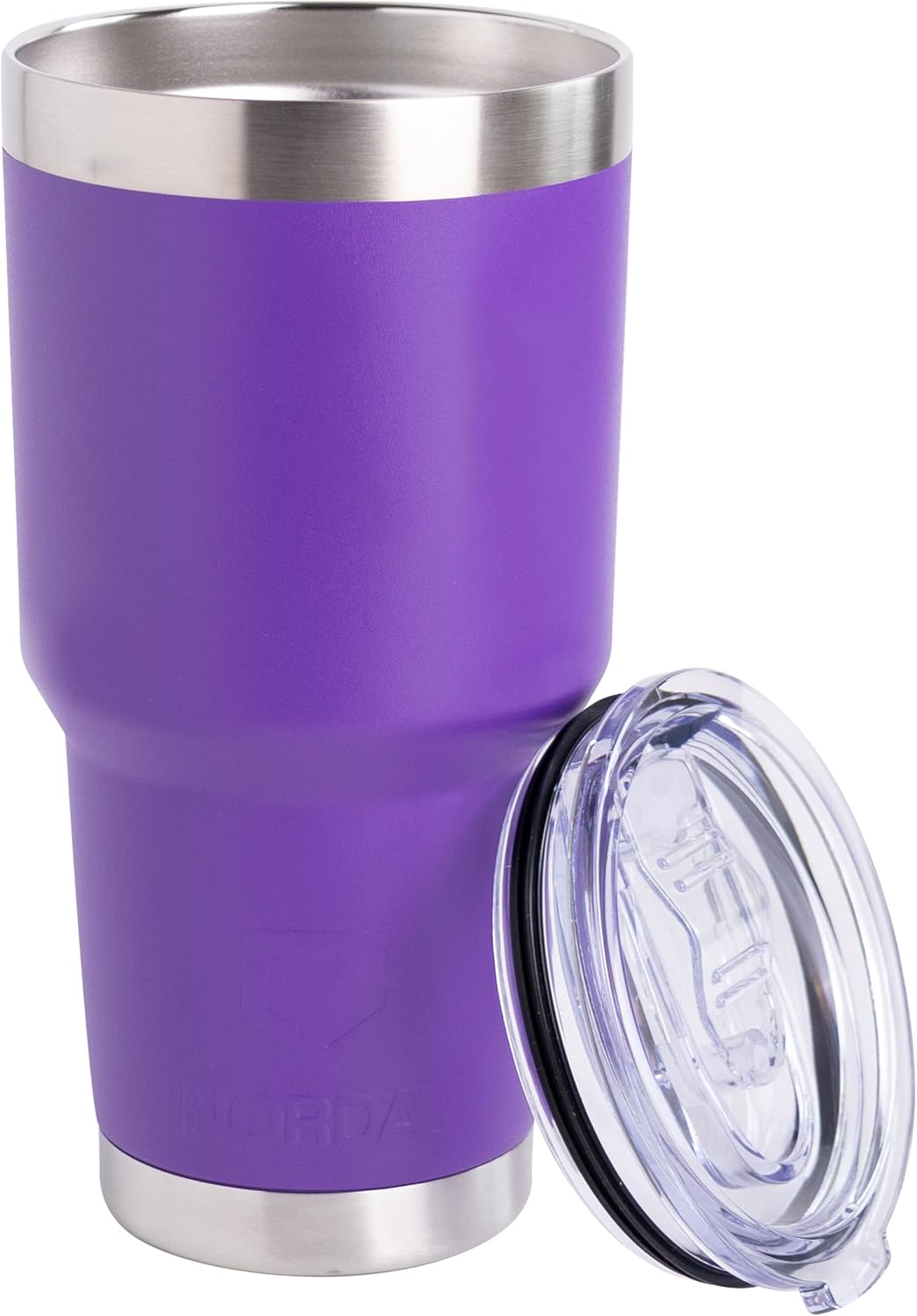 NORDAY | Tumbler with Lid - 30oz - Violet Insulated Tumbler - Stainless Steel Tumblers - Double Wall Vacuum Insulated Travel Coffee Mug for Car Cup Holder - Keeps Temperature for 24hr - Anti Spill Lid