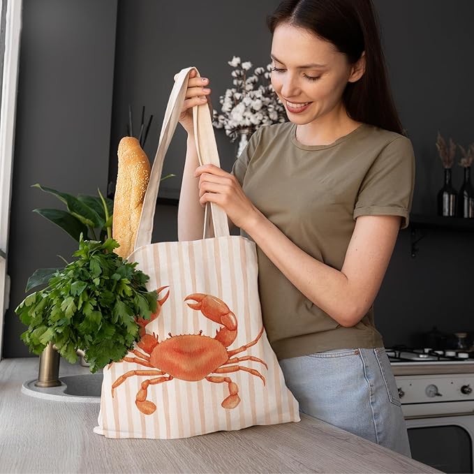 FBB Ocaen Beachy Ocean Sea Fish Reusable Grocery Shopping Bag