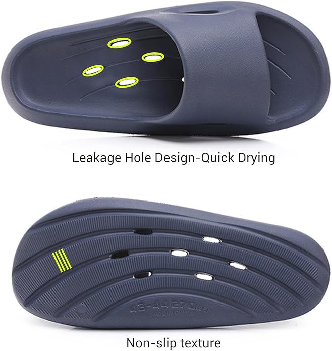 Shower Shoes Quick-Dry Non-Slip Bathroom Slippers for Men & Women,Quick-Dry Non-Slip, Home Slides Dorms, Gym, Pool, Spa, Camping, Beach