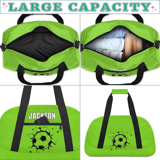 Custom Basketball Gym Duffel for Kids Boys,Personalized Duffel Bag Overnight Bags for Travel Weekender Practice Sports
