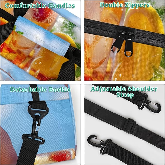 Drinks Kids-Duffel-Bags Gymnastics Dance Bag Carry-On Overnight Travel Gym Lightweight Dance Sports Bags For Girls Boys Kids，