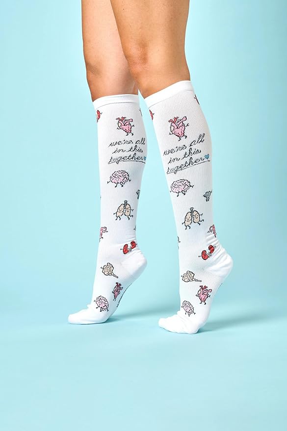 Nurse Mates Women's Calf Socks | 12-14 mmHg Compression | Superior Support & Comfort | 1 Pair