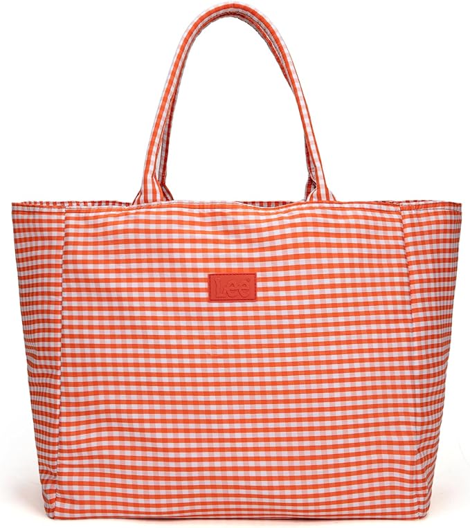 Montana West x Lee Extra Large Soft Cotton Tote Bag for Women Thick Lightweight Shoulder Bag Reusable Grocery Bag