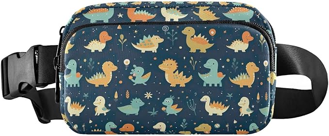 Cute Dinosaurs Fanny Pack for Women Men Water Resistant Fashion Waist Packs with Adjustable Strap Belt Bag for Travel Workout Jogging Hiking 21219797