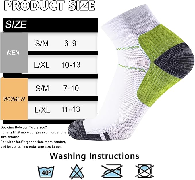 ACTINPUT Compression Socks Plantar Fasciitis for Women Men - 8-15 mmHg Best for Athletic,Support,Flight Travel,Nurses,Hiking