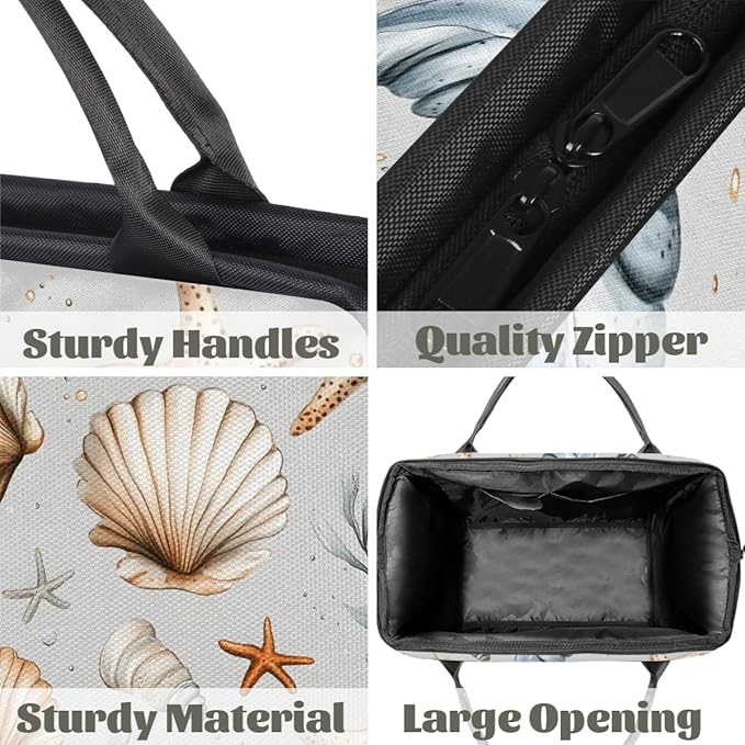 Summer Ocean Theme Overnight Weekender Bag for Women Men Travel Duffel Bags Waterproof Luggage Carry on Sports Yoga Gym Bag