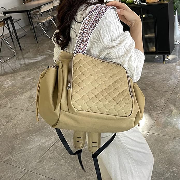 Travel Duffel Bag Weekender Bags for Women, Expandable Tote Handbag Diaper Bag Backpack Shoulder Bag for Car Work Daily