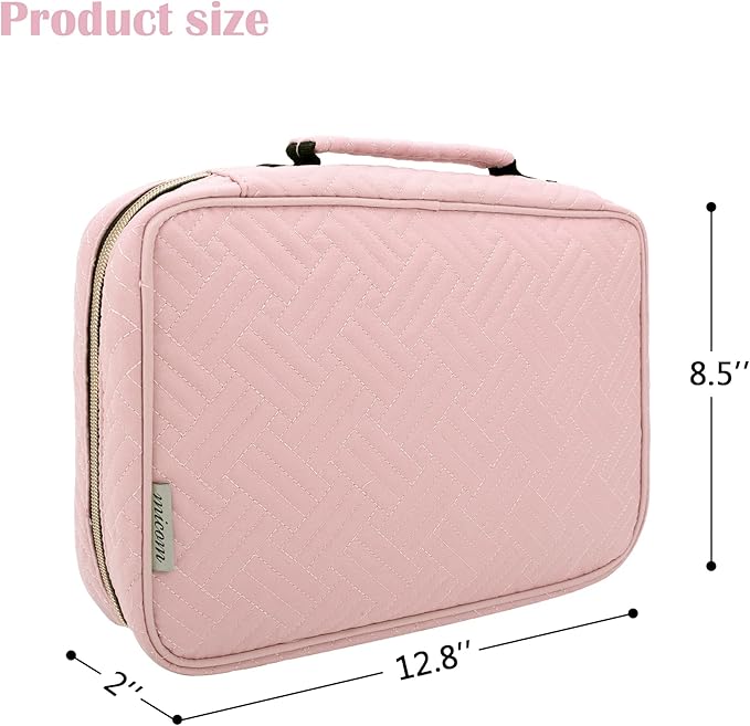 Micom Hair Accessories Storage Bag For Baby Girls, Hair Bow Organizer, Multifunctional Hair Accessories Storage Carrying Case for Display Hair Clips, Headbands, Scrunchies, Travelling Storage Bag