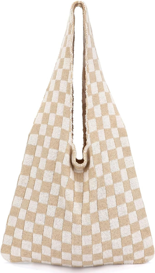 hatisan Crochet Bags for Women - Summer Beach Tote, Aesthetic Hippie Knit Bag