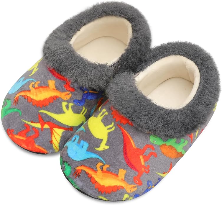 Centipede Demon Toddler Slippers for Boys Girls Slip on Kids Baby Toddlers House Shoes Lightweight Barefoot Furry Sock Shoes Indoor Outdoor Warm Walking Shoes
