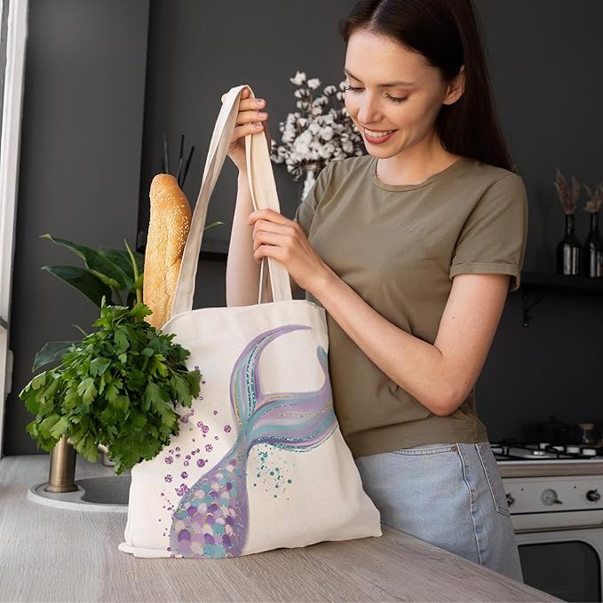 FBB Ocaen Beachy Ocean Sea Fish Reusable Grocery Shopping Bag