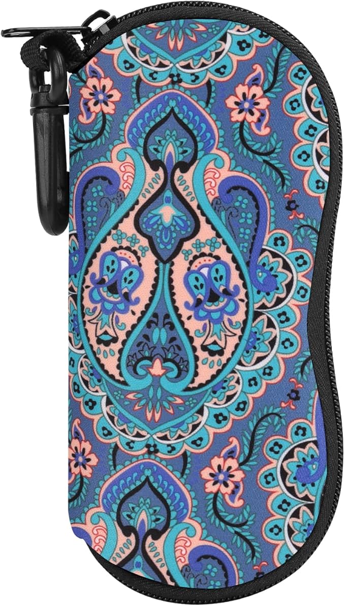 MoKo Sunglasses Soft Case Ultra Light Neoprene Zipper Eyeglass Case for Men Women