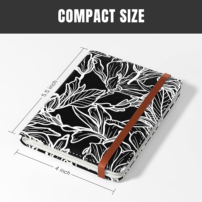 Rimilak Passport Holder, RFID Blocking Passport Cover Wallet Travel Essentials, Leather Travel Documents Organizer Protector for Women and Men, White Leaves