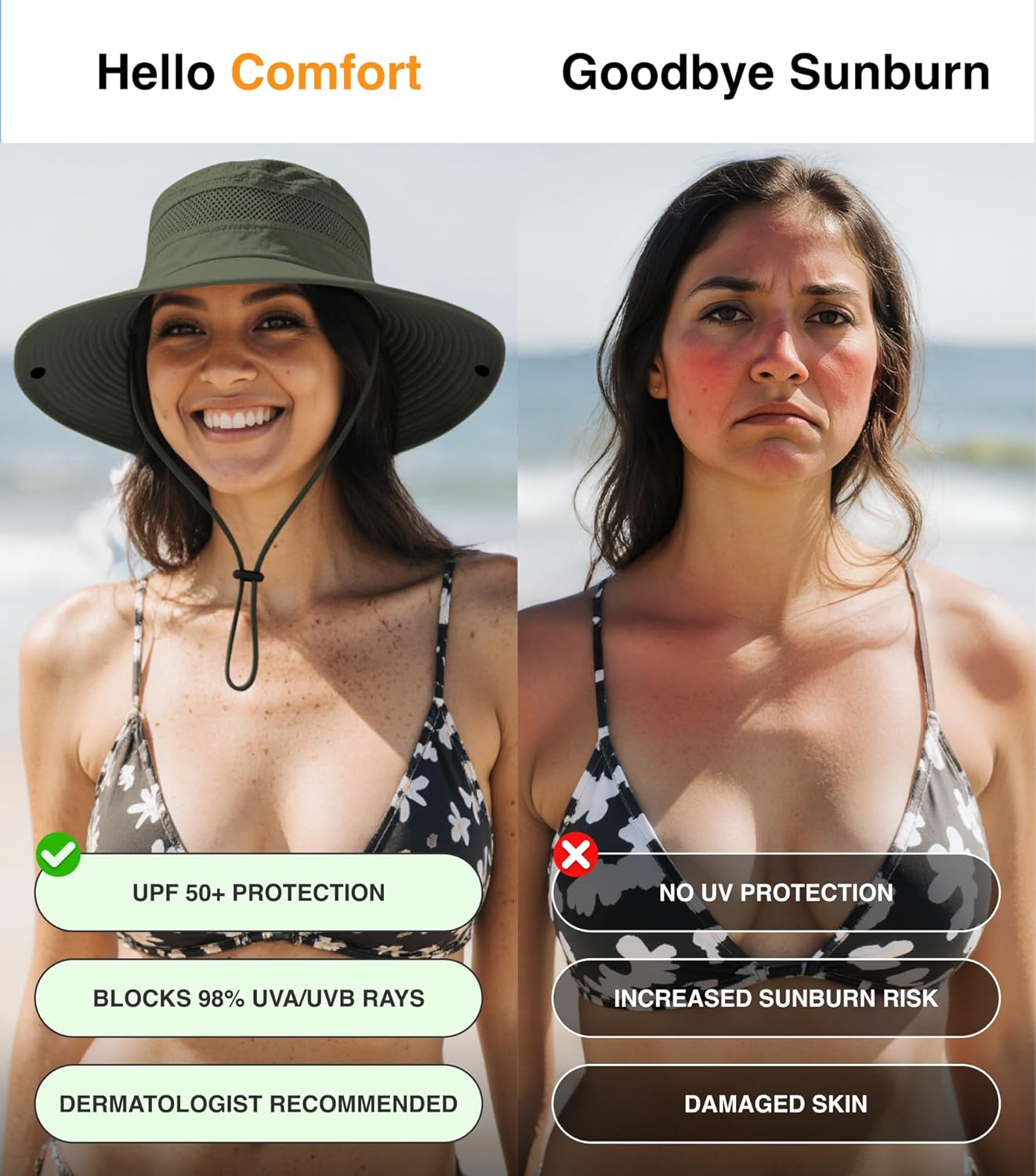 GearTOP Safari Sun Hat for Men and Sun Hats for Women UV Protection UPF 50+ Hiking, Gardening, Fishing