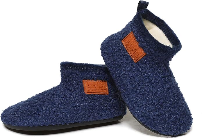 ditont Toddler Slippers Non-Slip Lightweight Comfortable Kids Indoor Grip House Home Shoes for Boys Girl