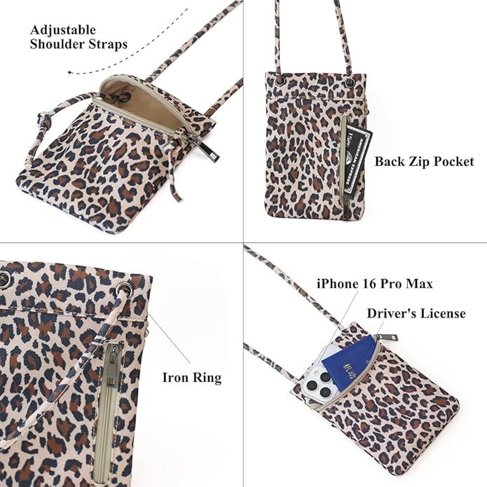 Small Crossbody Women Cell Phone Purse Wallet Bag With Shoulder Strap