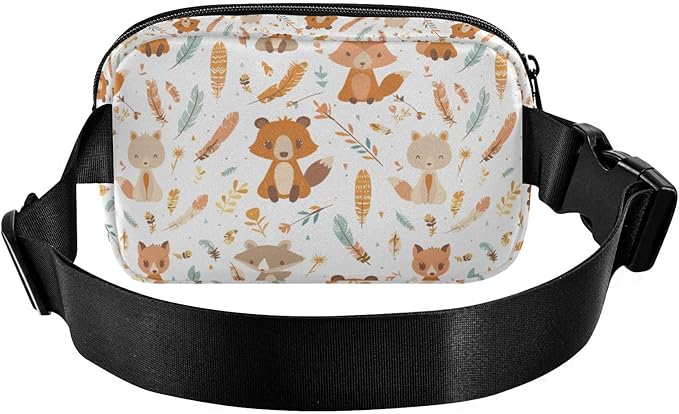 Autumn Fox Fanny Pack for Women Men Water Resistant Fashion Waist Packs with Adjustable Strap Belt Bag for Travel Workout Jogging Hiking 21219027