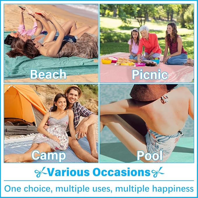 Oversized Turkish Beach Towel Blanket XXL Cotton Sandproof Towels Boho Woven Extra Large Big Sand Free Giant Throw Blankets Huge Quilt XL Picnic Camping Necessities Cloud for Adult Gifts
