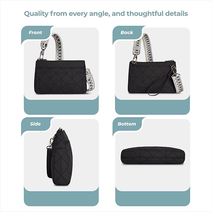 Travelon unisex-adult Anti-Theft Boho Clutch Crossbody