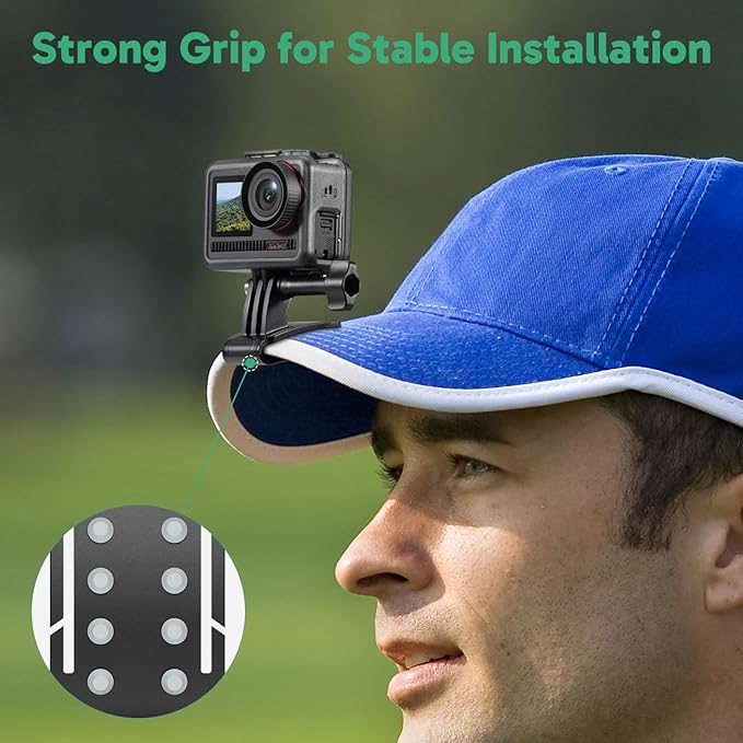 AKASO 2-in-1 Quick Release Adjustable Head Strap Mount for GoPro Hero 13 12 11 10 9, EK7000/EK7000 Pro, Brave 4/4 Pro, Brave 7/7 LE, V50 X, V50 Elite, DJI Osmo Action Cameras