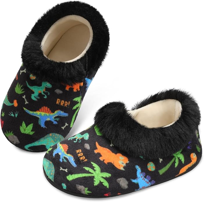 Centipede Demon Toddler Slippers for Boys Girls Slip on Kids Baby Toddlers House Shoes Lightweight Barefoot Furry Sock Shoes Indoor Outdoor Warm Walking Shoes