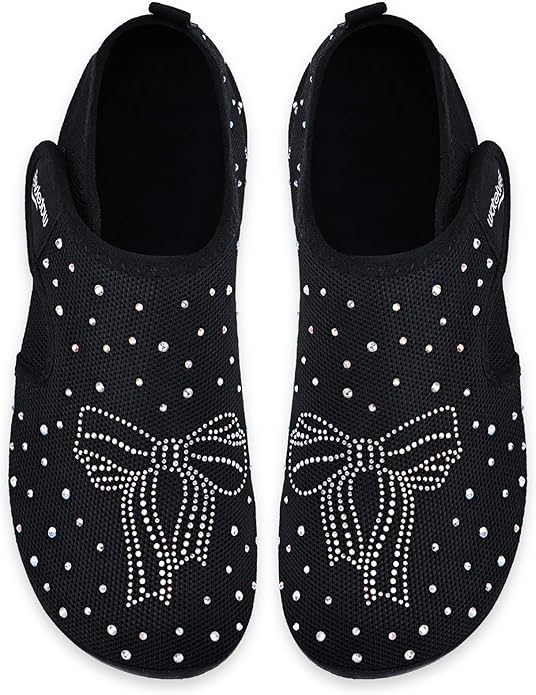 WateLves Water Shoes for Women Men Swim Beach Aqua Socks House Slippers Quick Dry Barefoot Travel Shoes with Adjustable Magic Tape for Pool Diving Boating Yoga