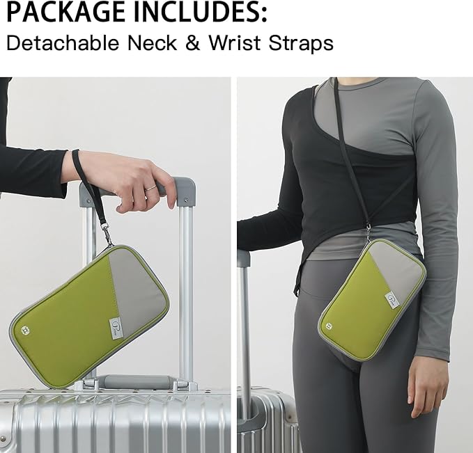 VanFn RFID Travel Passport Wallet, Family Passport Holder, Trip Document Organizer P.Travel Series