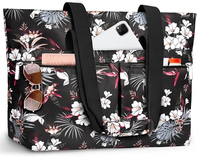 HUANLANG Large Beach Bags for Women Pool Bag with Zipper, Waterproof Sandproof Beach Tote Travel Bag with Wet Pocket | Waterproof, Large capacity, Dry/wet separation, Durable fabric, Cooling function, sandproof
