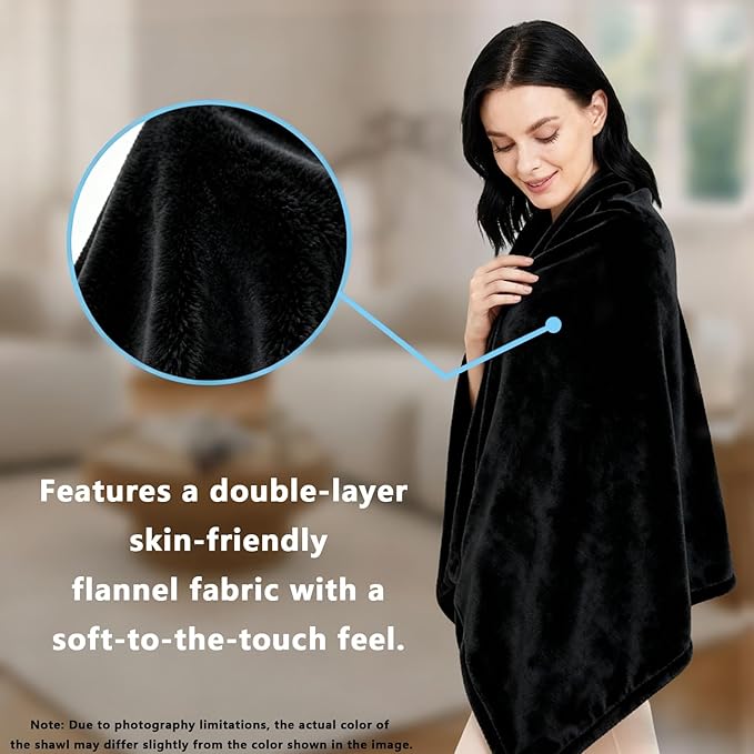 Ponchos for Women, Comfy Wearable Blanket, Gifts for People Who are Always Cold, Winter Shawl for Home, Office, Travel