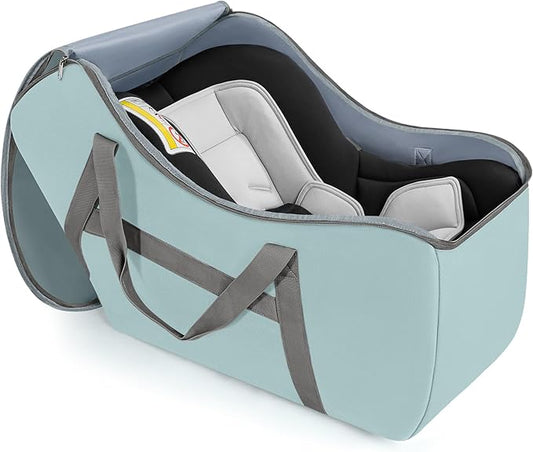 Padded Car Seat Bag Compatible with most Nuna Pipa car seats, UPPAbaby MESA V2 without Base & Chicco KeyFit 30 and base, Car Seat Travel Bag for airplanes