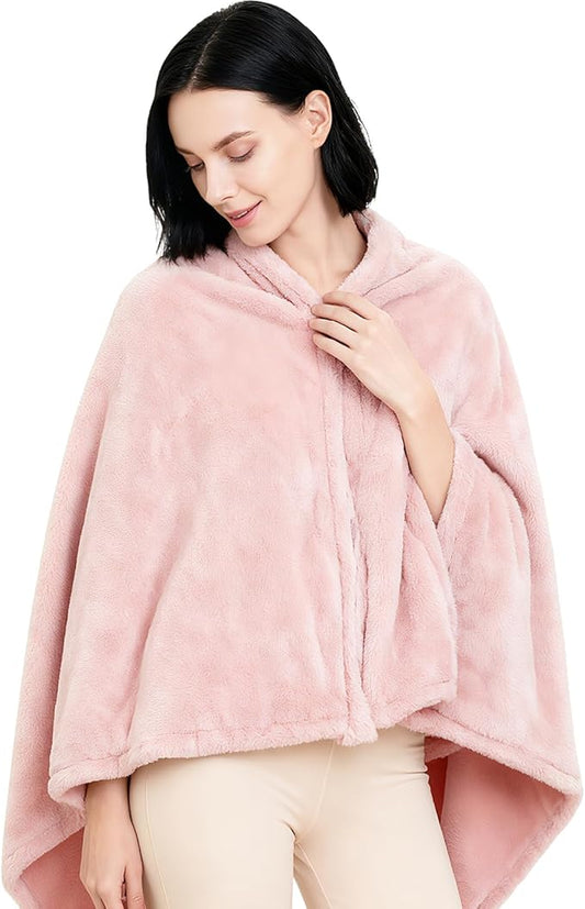Ponchos for Women, Comfy Wearable Blanket, Gifts for People Who are Always Cold, Winter Shawl for Home, Office, Travel