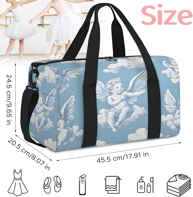 Cloud Design Travel Duffle Bag for Women Men, Overnight Weekender Bag, Carry on Tote for Sport Gym